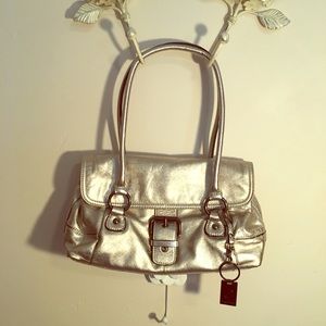 Giani Bernini Metallic Champagne Shoulder Bag